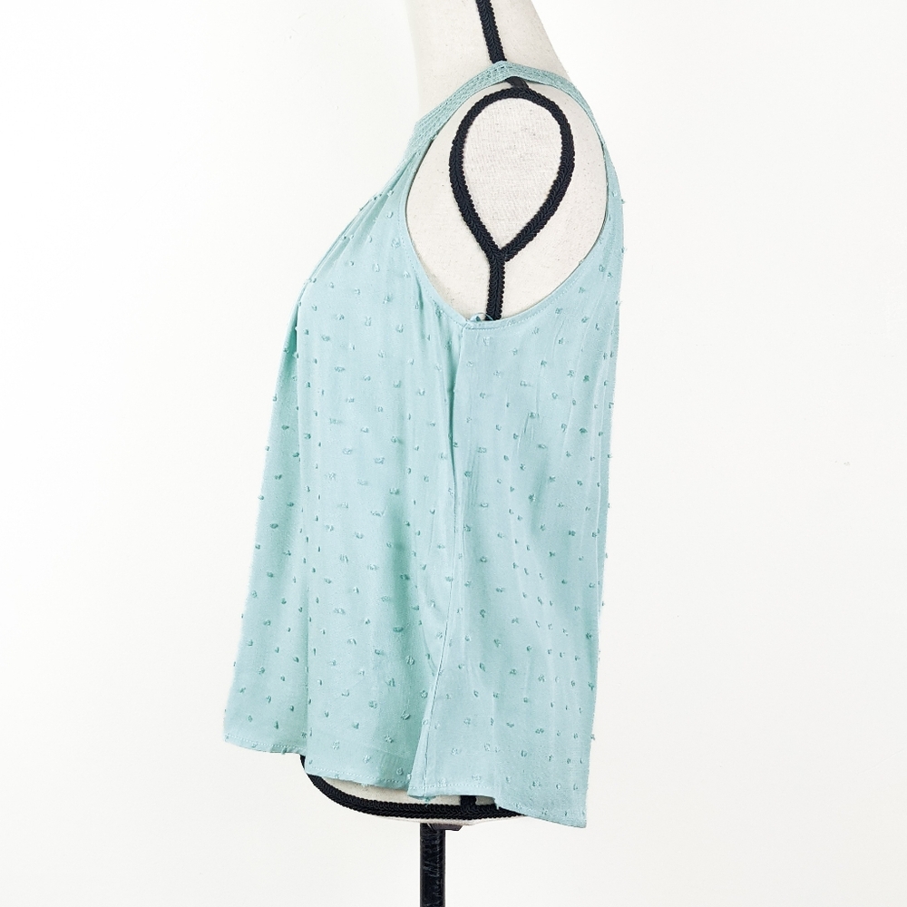 🦋LAST🦋 NWT Blu Pepper Mint Lace Collar Halter Top - Picture 3 of 5
